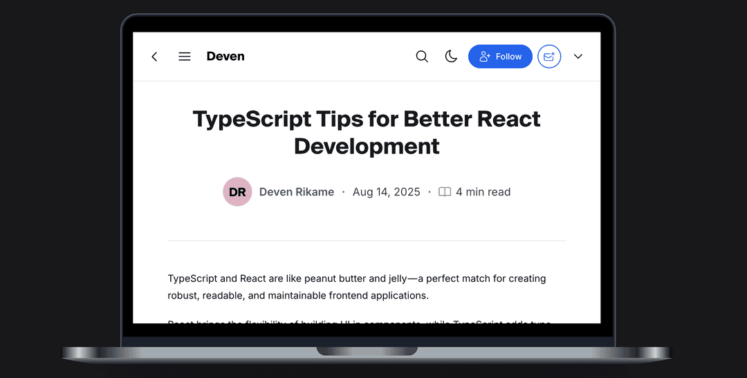 TypeScript Tips for Better React Development
